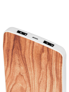 Világosbarna színű powerbank 8000mAh J5