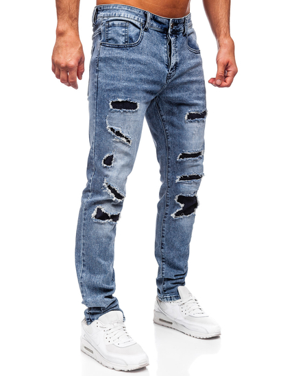 Kék férfi slim fit farmernadrág Bolf MP0153B