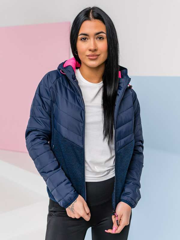 Átmeneti női sportdzseki gránátkék Bolf KSW4005