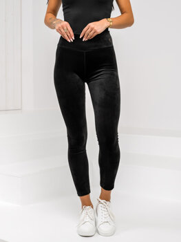 Fekete bársony női leggings Bolf W5231