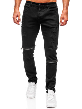 Fekete farmer férfi nadrág slim fit Bolf MP0117N