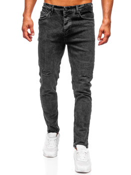 Fekete férfi farmernadrág slim fit Bolf 6499