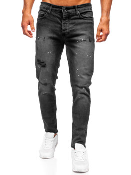 Fekete férfi farmernadrág slim fit Bolf 6533