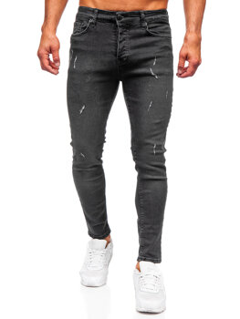 Fekete férfi slim fit farmer Bolf 6513