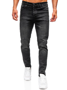 Fekete férfi slim fit farmernadrág Bolf 6504