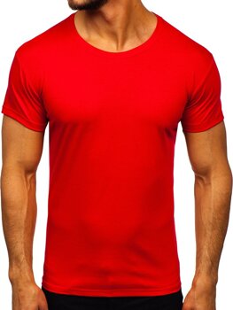 Férfi póló minta nélkül piros Bolf 2005