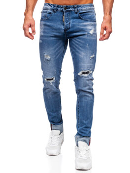 Kék férfi slim fit farmernadrág Bolf MP0126B