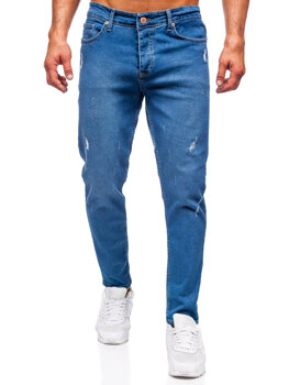 Sötétkék férfi farmer nadrág slim fit Bolf 6453