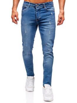 Sötétkék férfi farmer nadrág slim fit Bolf 6469