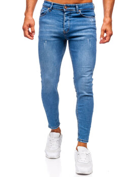 Sötétkék férfi farmernadrág skinny fit Bolf 5828