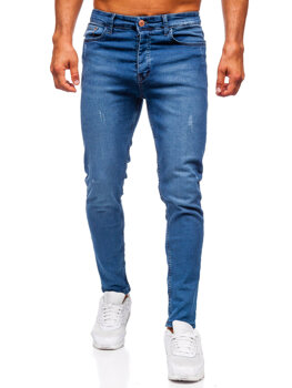 Sötétkék férfi farmernadrág slim fit Bolf 6175