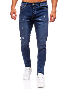 Sötétkék férfi farmernadrág slim fit Bolf 6571