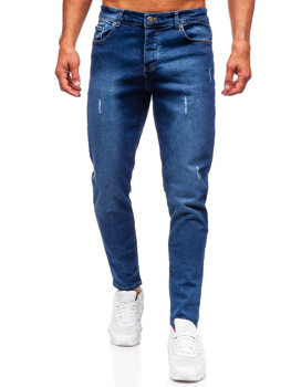 Sötétkék férfi slim fit farmer Bolf 6558