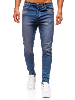 Sötétkék férfi slim fit farmer Bolf 6587