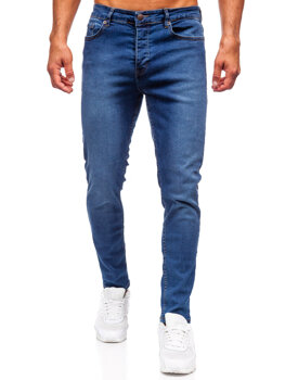 Sötétkék férfi slim fit farmer Bolf 6592