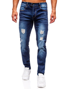 Sötétkék férfi slim fit farmer Bolf MP0017BS