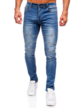 Sötétkék férfi slim fit farmer Bolf MP0082BS