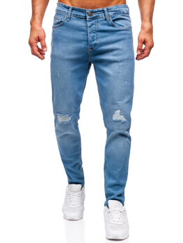 Sötétkék férfi slim fit farmernadrág Bolf 6462