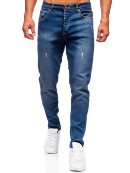 Sötétkék férfi slim fit farmernadrág Bolf 6518