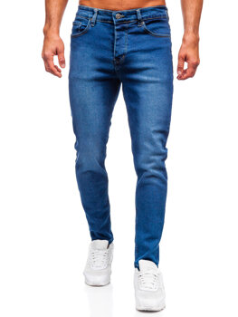 Sötétkék slim fit férfi farmer Bolf 6715