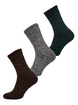 Vastag téli termo zokni multikolor-4 Bolf A8990-2-3P 3PACK