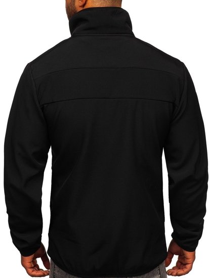 Átmeneti férfi softshell dzseki fekete Bolf KS2185