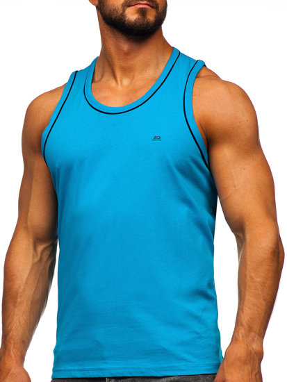 Boksz tank-top türkizkék színben Bolf 14276