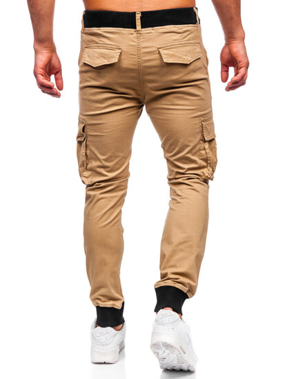 Camel színű férfi jogger oldalzsebes nadrág Bolf MP0208K