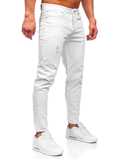 Fehér férfi farmer nadrág slim fit Bolf 5876