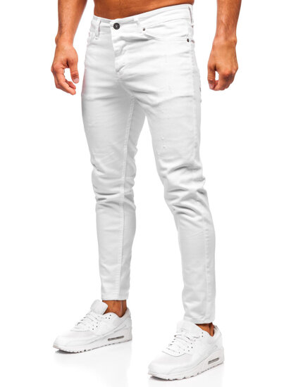 Fehér férfi farmernadrág slim fit Bolf 5888