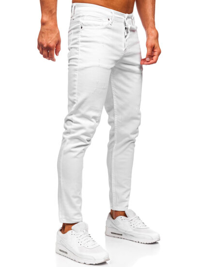 Fehér férfi farmernadrág slim fit Bolf 5888