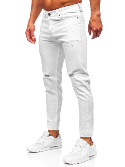 Fehér férfi slim fit farmer Bolf 5872