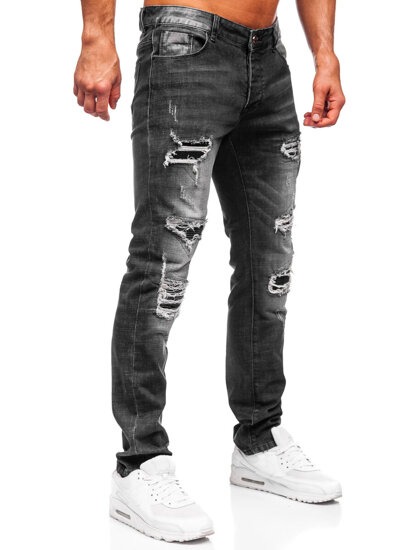 Fekete farmer férfi nadrág slim fit Bolf MP0075N