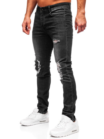 Fekete farmer férfi nadrág slim fit Bolf MP0085N