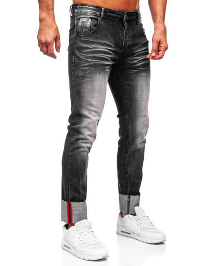 Fekete farmer férfi nadrág slim fit Bolf MP0106N