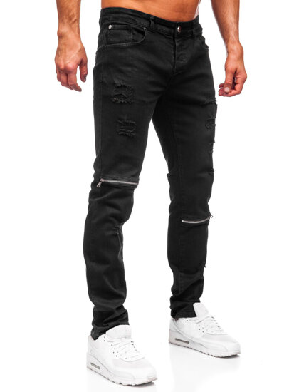 Fekete farmer férfi nadrág slim fit Bolf MP0117N