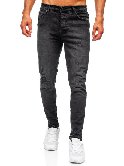 Fekete férfi farmernadrág slim fit Bolf 6498