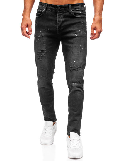 Fekete férfi farmernadrág slim fit Bolf 6530