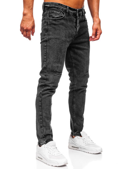 Fekete férfi slim fit farmer Bolf 6499