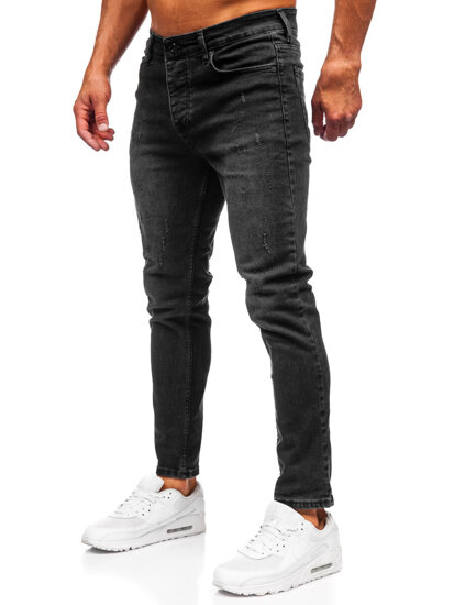 Fekete férfi slim fit farmer Bolf 6525