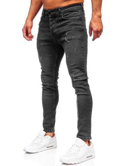 Fekete férfi slim fit farmernadrág Bolf 6513