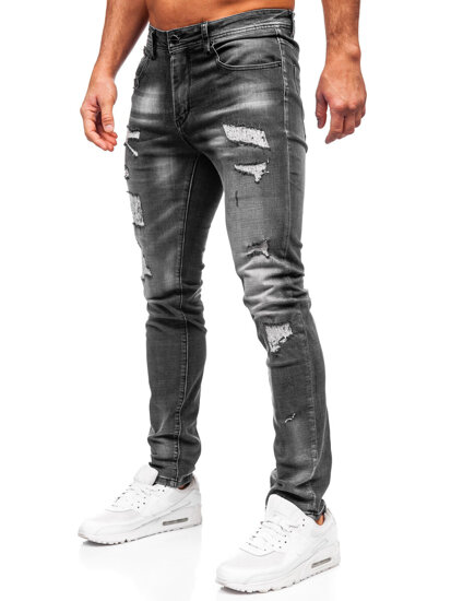 Fekete férfi slim fit farmernadrág Bolf MP0156N