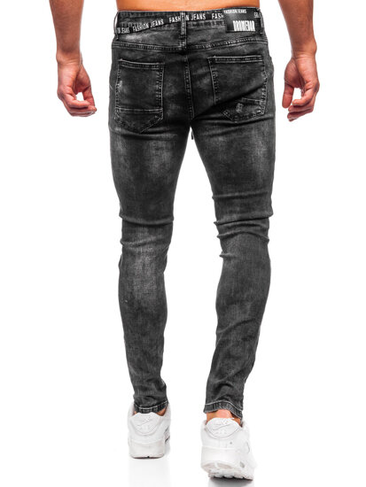 Fekete férfi slim fit farmernadrág Bolf TF277