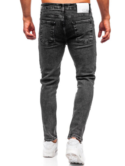 Fekete slim fit férfi farmer Bolf 6519