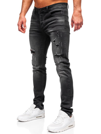 Fekete slim fit férfi farmer Bolf MP0020N