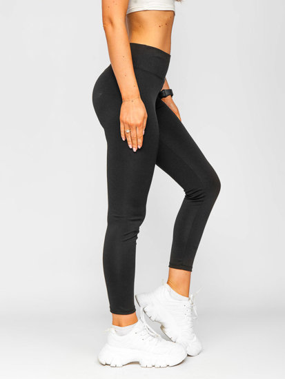 Fekete színű  női push up leggings Bolf L718