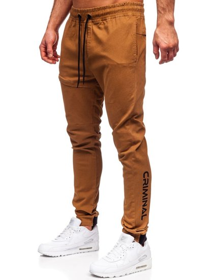 Férfi jogger nadrág camel színben Bolf B11119