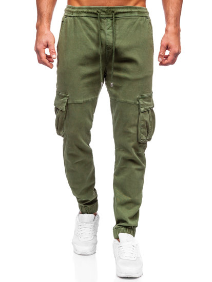 Férfi katonai jogger farmernadrág khaki színben Bolf MP0105MV