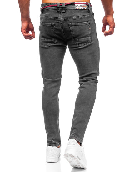 Férfi skinny fit farmernadrág fekete színben Bolf KX565-1