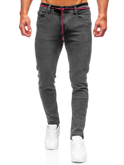 Férfi skinny fit farmernadrág fekete színben Bolf KX565-1